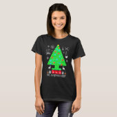科学クリスマスオー化学者ツリー化学Chem Tシャツ (正面フル)