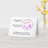 科学クリスマス微生物学グラム汚れ詩ラボ カード (黄色い花)