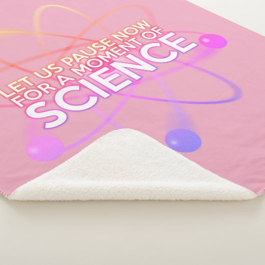 科学クールおもしろい引用文ガーリーピンク シェルパブランケット (3/4)