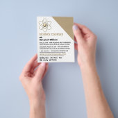 科学コース広告Atom Symbol チラシ (手)