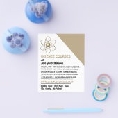 科学コース広告Atom Symbol チラシ (シングル)