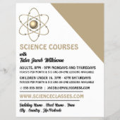 科学コース広告Atom Symbol チラシ (正面)
