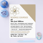 科学コース広告Atom Symbol チラシ (シングル)