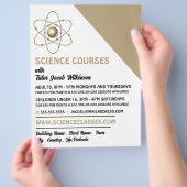 科学コース広告Atom Symbol チラシ (手)