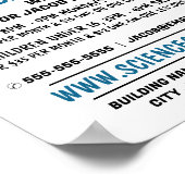 科学コース科学ベーカー広告ズ ポスター (角)