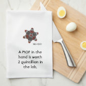 科学タオル -- "手元のMOF…" 皿タオル キッチンタオル (四つ折り)