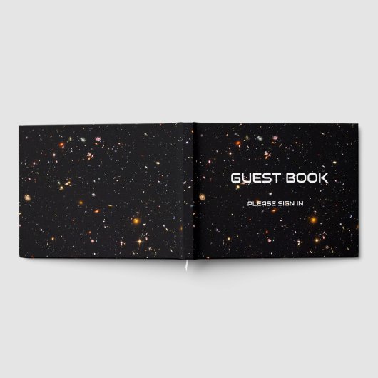 科学テーマと深い宇宙写真 ゲストブック (全面)