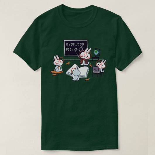 科学バニー Tシャツ (デザイン正面)