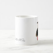 科学パーソナライズされたの巨匠かわいいテディベア コーヒーマグカップ (中央)