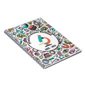 科学パーソナライズされたノート表紙 – 紫 ノートブック (右側)