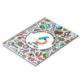 科学パーソナライズされたノート表紙 – 紫 ノートブック (左側)