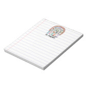 科学パーソナライズされた先生ボホレインボーアップル ノートパッド (回転)