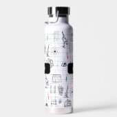 科学パーソナライズされた化学科学者パターン ウォーターボトル (右面)