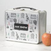 科学パーソナライズされた化学科学者パターン メタルランチボックス (インサイチュ)