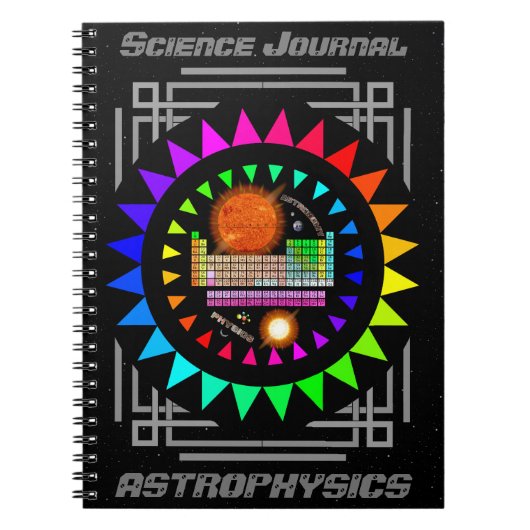 科学パーソナライズされた雑誌Astrophysicsノート ノートブック (正面)