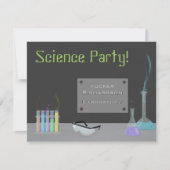 科学パーティの招待状 招待状 (正面)