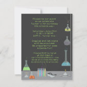 科学パーティの招待状 招待状 (裏面)