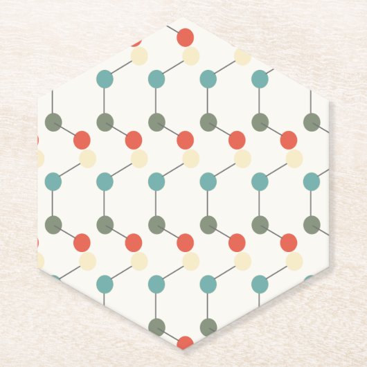 科学パーティー不機嫌科学者パーティー誕生日 ペーパーコースター (正面)