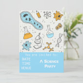 科学パーティー化学実験パーティーInvitati 招待状 (スタンド正面)