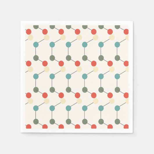 科学パーティー研究室化学会誕生日 スタンダードカクテルナプキン (正面)