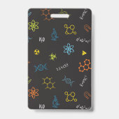 科学パーティーIDバッジ科学者バッジ バッジ (裏面)