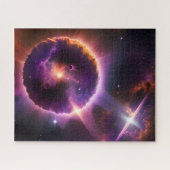 科学フィクション宇宙パープル宇宙 ジグソーパズル (横)