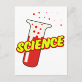 科学フラスコの漫画 シーズンポストカード (正面)