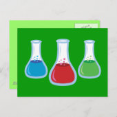 科学フラスコ ポストカード (正面/裏面)
