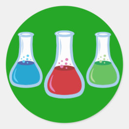 科学フラスコ ラウンドシール