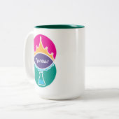 科学プリンセスはっきりした(Mug) ツートーンマグカップ (正面左)