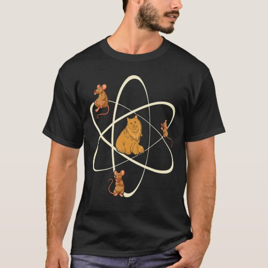 科学プロトン猫 Tシャツ (正面)