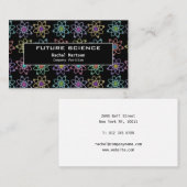 科学モダン原子構造パターン 名刺 (正面/裏面)