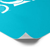 科学モーメントティール（緑がかった色）ポスター ポスター (角)