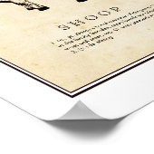 科学ユーモアのあるイラストレーション- Shoop (Sheep) ポスター (角)