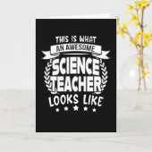 科学ユーモアのある先生贈り物 カード (黄色い花)