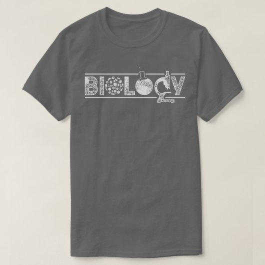 科学レトロ生物学者サイエンスバイオロジー Tシャツ (デザイン正面)