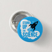 科学ロケットに立ち向かう 缶バッジ (正面&裏面)