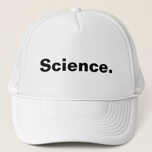 科学ワンワードミニマリズムデザイン キャップ (正面)