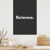科学ワンワードミニマリズムデザイン ポスター (キッチン)