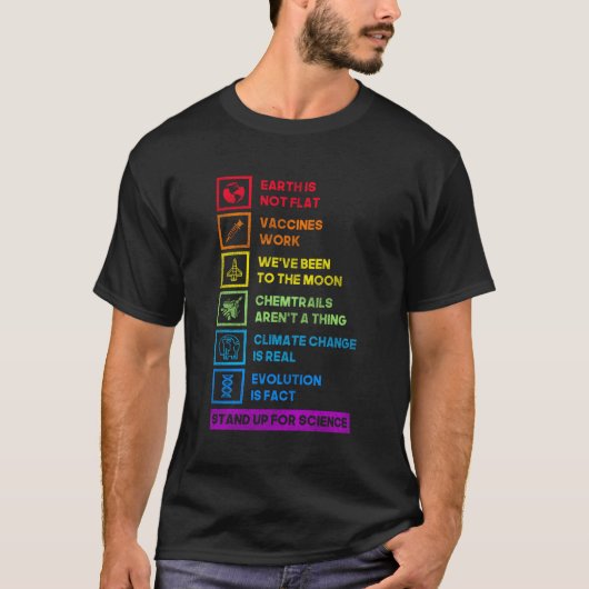 科学事実科学 Tシャツ (正面)
