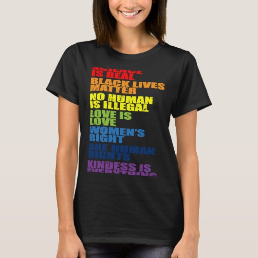 科学人権女性権利 Tシャツ (正面)