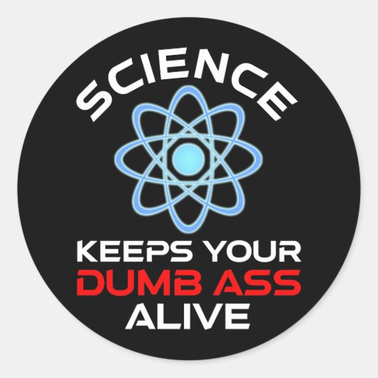 科学保のばか – アライブ ラウンドシール (正面)