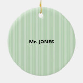 科学先生ありがとうApple セラミックオーナメント (裏面)