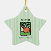 科学先生ありがとうApple セラミックオーナメント (裏面)
