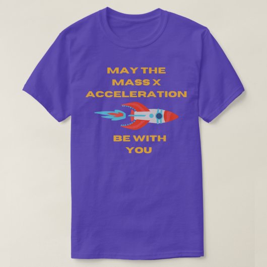 科学先生おもしろい力X加速デザインPr Tシャツ (デザイン正面)