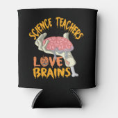 科学先生おもしろいTシャツ用ハロウィーンギフト 缶クーラー (正面)
