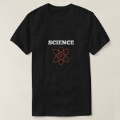 科学先生の前後の瞬間おもしろい Tシャツ (デザイン正面)