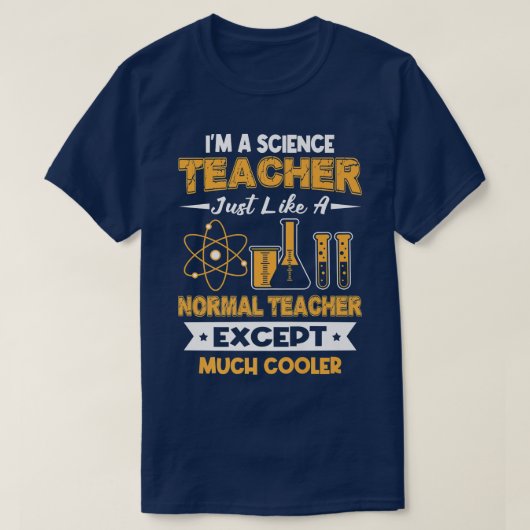 科学先生は普通の科学と同じ多くを除クールく Tシャツ (デザイン正面)