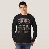 科学先生オフデューティヒョウサングラスビーチ Tシャツ (正面フル)