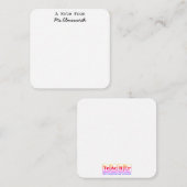 科学先生カスタム静止メモ帳ギフト ノートカード (正面/裏面)